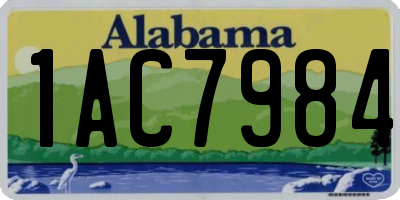 AL license plate 1AC7984