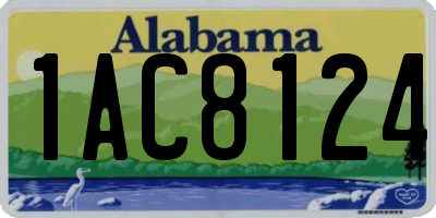 AL license plate 1AC8124