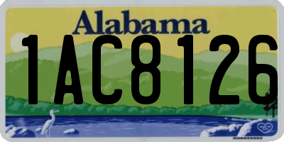 AL license plate 1AC8126