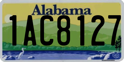 AL license plate 1AC8127
