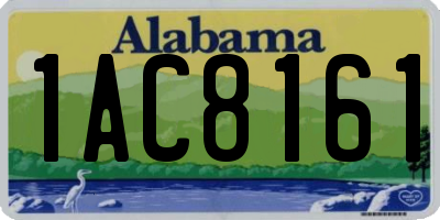 AL license plate 1AC8161