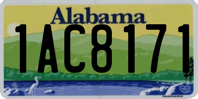 AL license plate 1AC8171