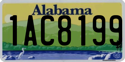 AL license plate 1AC8199