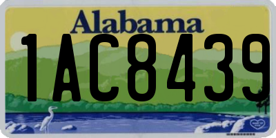 AL license plate 1AC8439