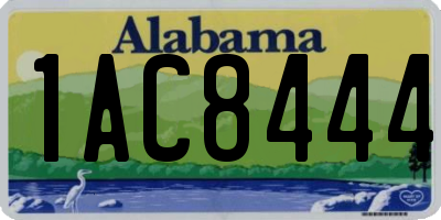 AL license plate 1AC8444