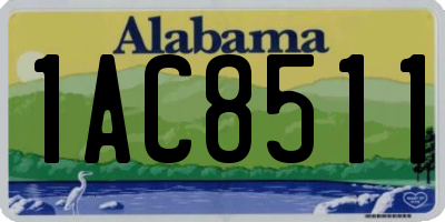 AL license plate 1AC8511