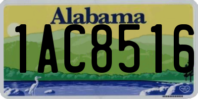 AL license plate 1AC8516