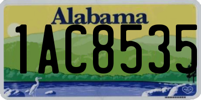 AL license plate 1AC8535
