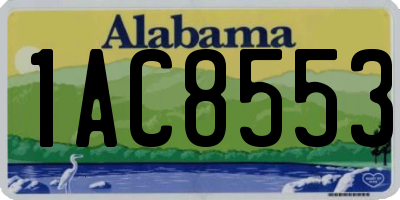 AL license plate 1AC8553