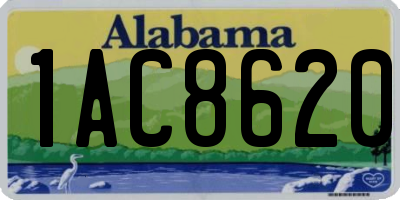 AL license plate 1AC8620