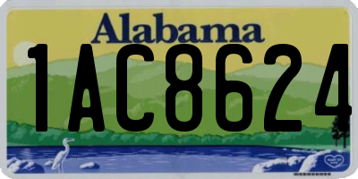 AL license plate 1AC8624