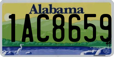 AL license plate 1AC8659