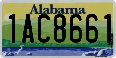 AL license plate 1AC8661