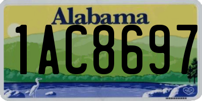 AL license plate 1AC8697