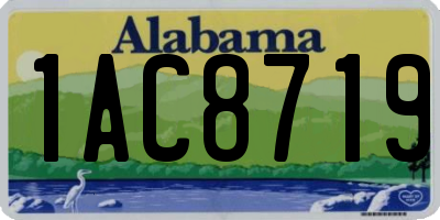 AL license plate 1AC8719
