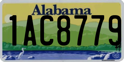 AL license plate 1AC8779