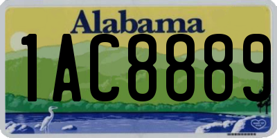 AL license plate 1AC8889