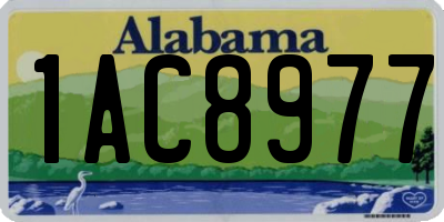 AL license plate 1AC8977