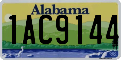 AL license plate 1AC9144