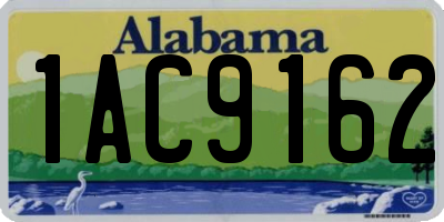 AL license plate 1AC9162