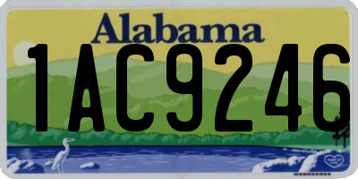 AL license plate 1AC9246