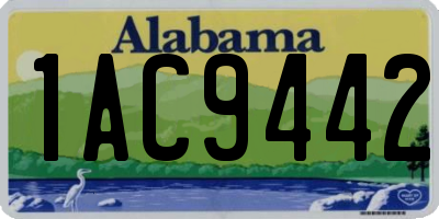 AL license plate 1AC9442