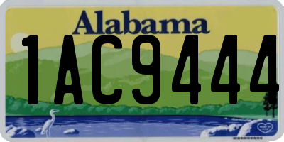 AL license plate 1AC9444