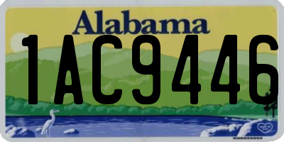 AL license plate 1AC9446