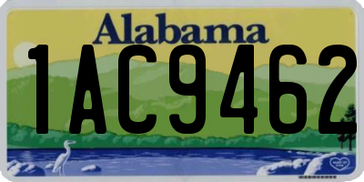 AL license plate 1AC9462