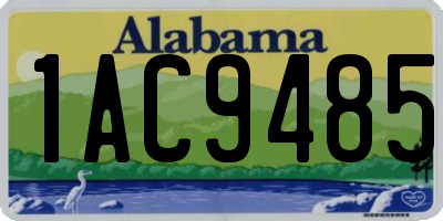 AL license plate 1AC9485