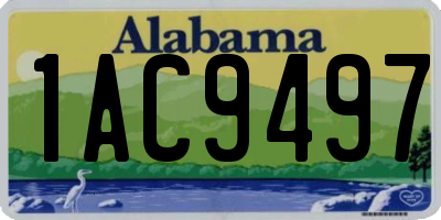 AL license plate 1AC9497