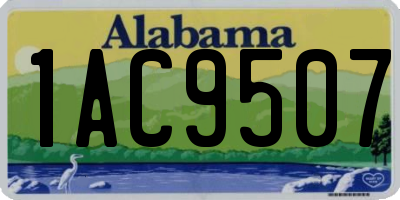 AL license plate 1AC9507