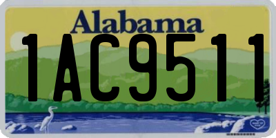 AL license plate 1AC9511