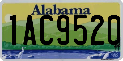 AL license plate 1AC9520