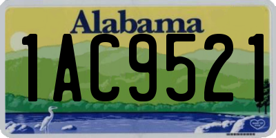 AL license plate 1AC9521