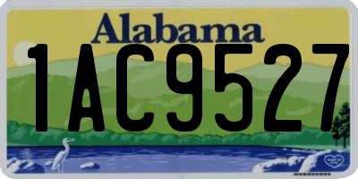 AL license plate 1AC9527