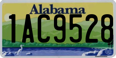 AL license plate 1AC9528