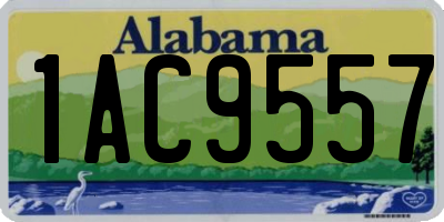 AL license plate 1AC9557