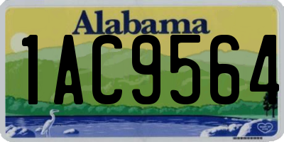 AL license plate 1AC9564