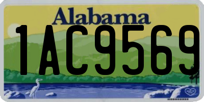 AL license plate 1AC9569