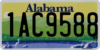 AL license plate 1AC9588