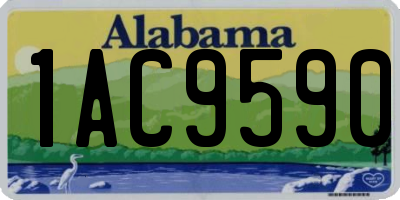 AL license plate 1AC9590