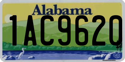 AL license plate 1AC9620