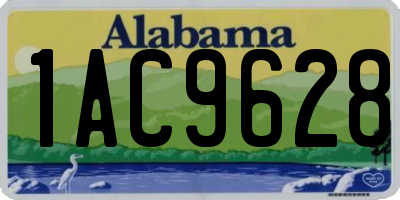 AL license plate 1AC9628