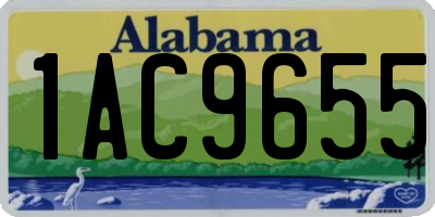 AL license plate 1AC9655