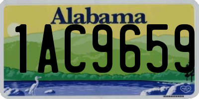 AL license plate 1AC9659