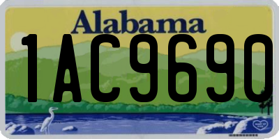 AL license plate 1AC9690