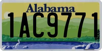 AL license plate 1AC9771