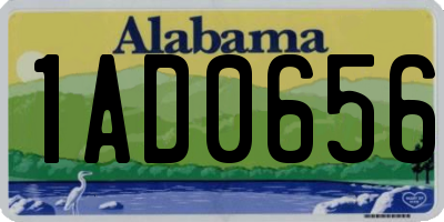 AL license plate 1AD0656