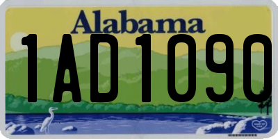 AL license plate 1AD1090